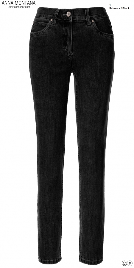 Angelika 1975 Magic Stretch Pants / Tube in Jeans Super Stretch / Sizes 34 to 46 / ANNA MONTANA