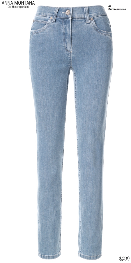 Angelika 1975 Magic Stretch Pants / Tube in Jeans Super Stretch / Sizes 34 to 46 / ANNA MONTANA