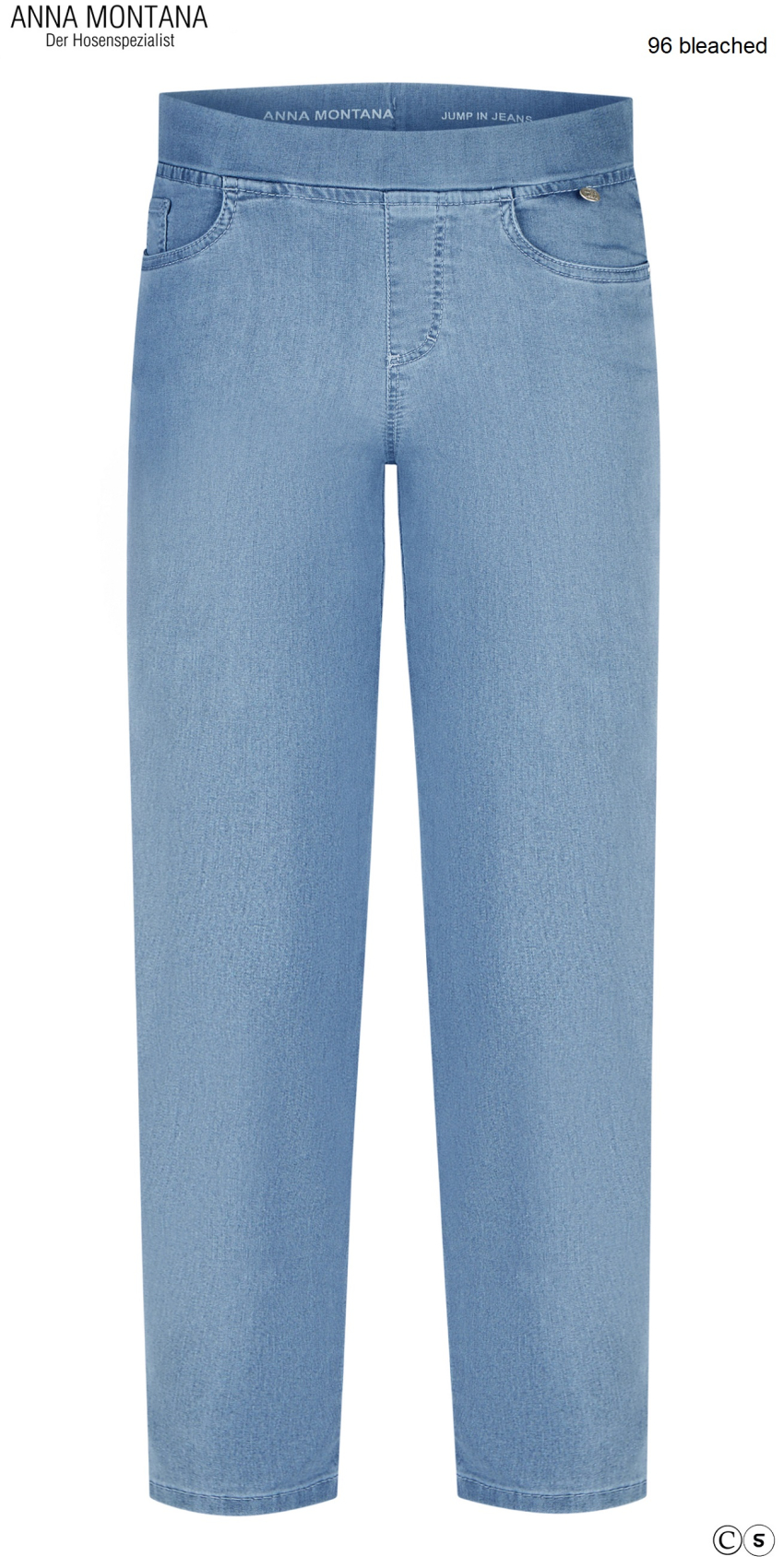 Preview: Angelika 1106 Jump In Slim Rom / sehr bequeme Schlupfhose mit weichem Bund, 7/8 Länge (68 cm lang), von Größe 36 bis 48 / ANNA MONTANA