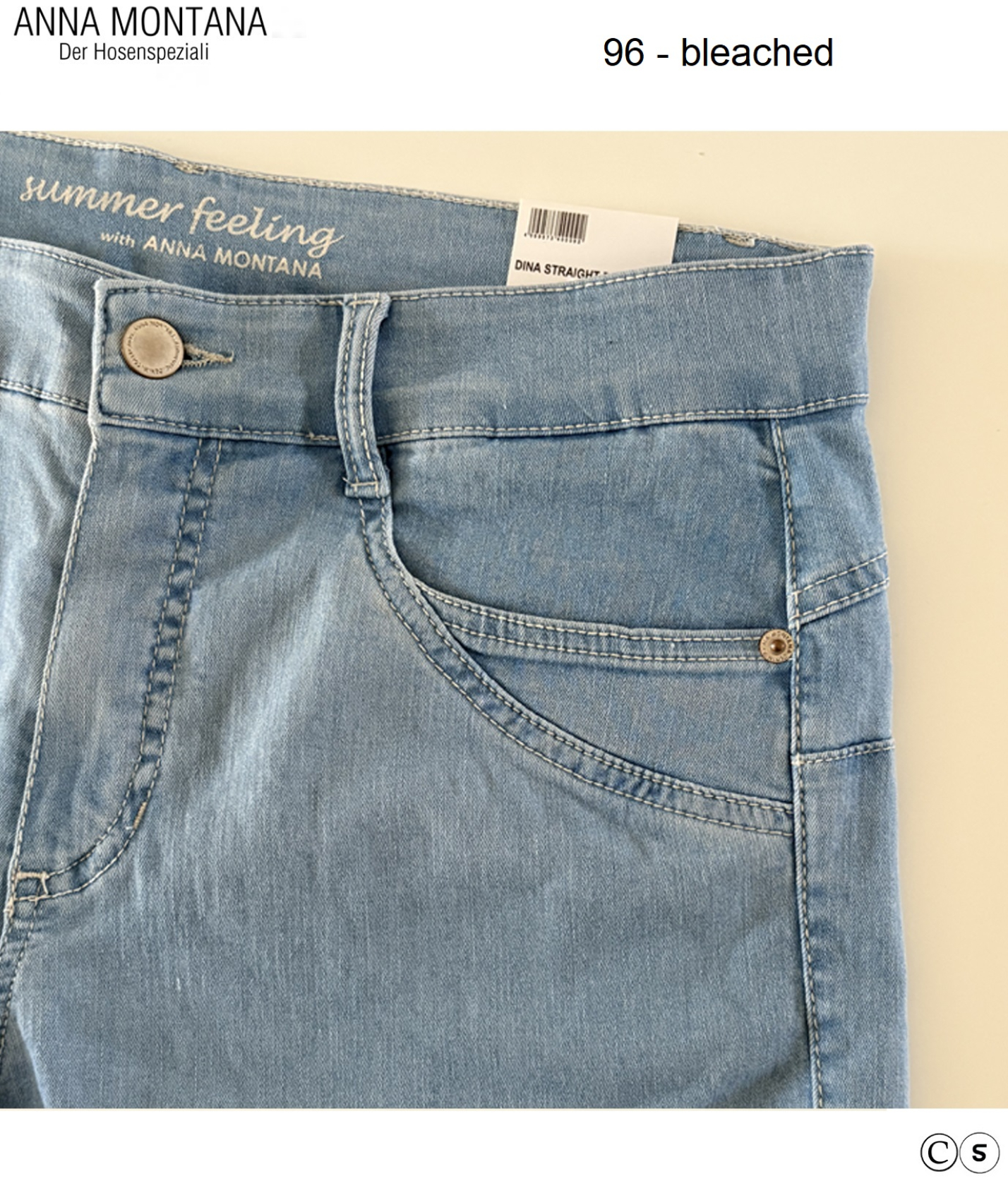 Dina 1335 Straight Bermuda Milano / sehr  bequeme Sommershort / ANNA MONTANA