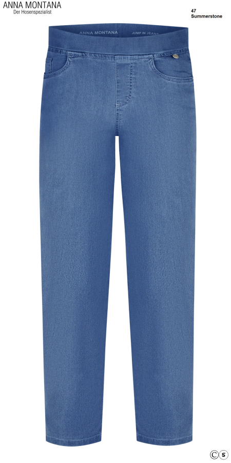 Angelika 1106 Jump In Slim Rom / sehr bequeme Schlupfhose mit weichem Bund, 7/8 Länge (68 cm lang), von Größe 36 bis 48 / ANNA MONTANA