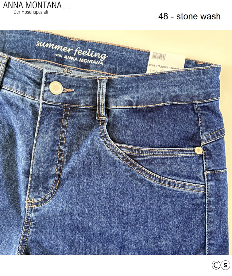 Dina 1335 Straight Bermuda Milano / sehr  bequeme Sommershort / ANNA MONTANA