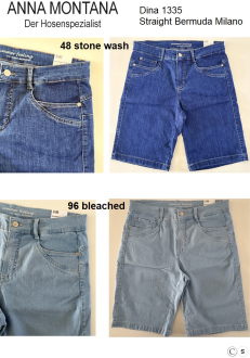 Dina 1335 Straight Bermuda Milano / sehr  bequeme Sommershort / ANNA MONTANA